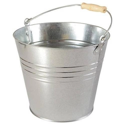 Wiadro z blachy stalowej ocynkowanej, 12l,wykonanie ciezkie