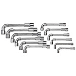 Zestaw 12 kluczy rurowych dwustronnych wygiętych z otworem 8–19 mm, Gedore 25 PK-012, 1527312