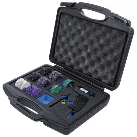 Zestaw tarcz szczotkowych na sprężone powietrze 17 szt., BGS 3328