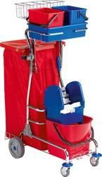 Wózek do sprzątania serwisowy wiadro z prasą