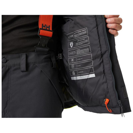 Kurtka zimowa ALNA ostrzegawczo żółto-hebanowa rozmiar S Helly Hansen