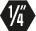 Zestaw 10 bitów imbusowych 4 mm, napęd 1/4", Gedore 685 4 S-010, 6539180