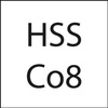 Wiertło do Hardox WN, typ H HSSCo8, chwyt MK 8mm FORMAT