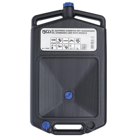 Płaski kanister 8 l na olej z wylewką, BGS 9982
