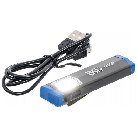 Aluminiowa mini lampa ręczna COB-LED, BGS 85350