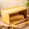Bambusowy chlebak z akrylowym frontem 35,5 × 24 × 18 cm Klausberg