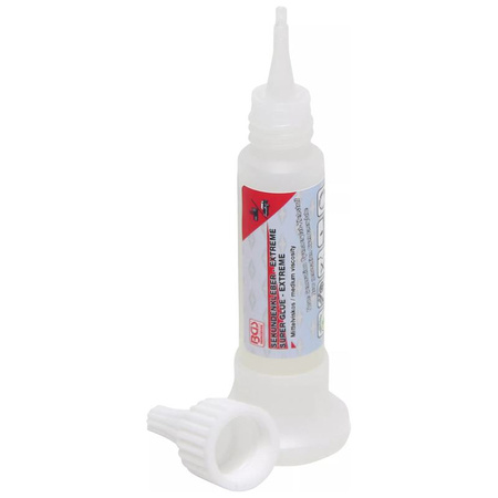 Klej błyskawiczny średnia lepkość buteleczka z podstawką 25 g, BGS 80607