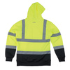 Jaskrawa bluza z kapturem żółto-granatowa z odblaskami, rozmiar XL, Scruffs T56400