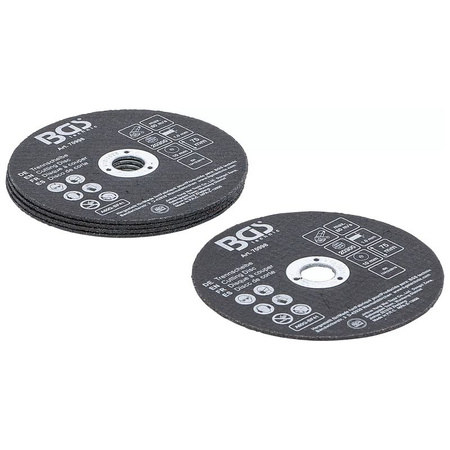 Zestaw tarcz tnących do stali szlachetnej Ø 75 x 1,0 x 10 mm 5 szt., BGS 70998