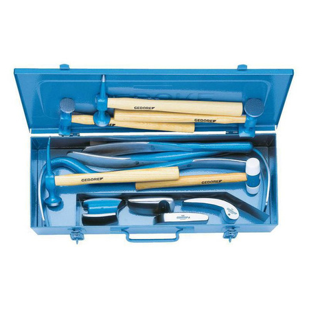 Zestaw 12 narzędzi blacharskich do wyrównywania i formowania karoserii samochodowych, Gedore 280, 6461640