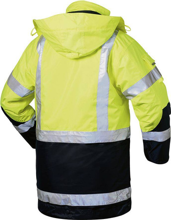 Kurtka ostrzegawcza robocza 4w1 ocieplana XXXL