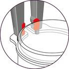 Zestaw 4 szczypiec do pierścieni osadniczych wewnętrznych, Gedore S 8000 JE, 3041999