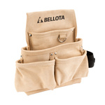 Skórzany pas narzędziowy, 4 kieszenie, pętla na młotek BELLOTA