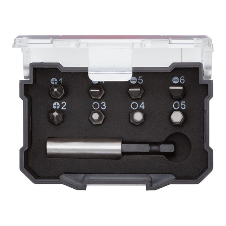 Zestaw bitów 1/4"PH+SL+imbus z magnetycznym uchwytem, 9 elementów, GEDORE RED, R33005009