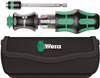Rękojeść Kraftform z trzpieniem bagnetowym, magazynkiem na bity i bitami w etui Kompakt 20 Tool Finder Wera