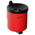 Popielnica ścienna z mechanizmem przechylnym 90mm czerwona