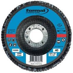 Ściernica listkowa talerzowa 12°, wysklepiona 115mm K40 FORMAT