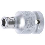 Adapter z kulką gniazdo czworokątne 12,5 mm (1/2"), napęd sześciokątny 6,3 mm (1/4"), BGS 8201