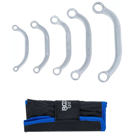 Zestaw 5 kluczy oczkowych typu C 8 x 10 - 21 x 22 mm, BGS 1217