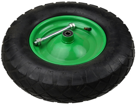 Koło pompowane do wózka, taczki czarne 4.00-8 4PR GEKO G71022