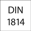 Pokrętło nastawne stalowe DIN1814, wielkość 5 FORMAT