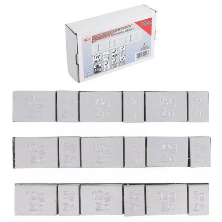 Ciężarki klejone typ 363 45 g 100 szt., BGS 9426