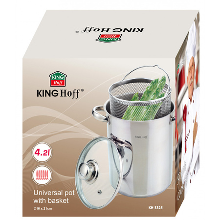 Garnek do szparagów, stal Ø16 Kinghoff