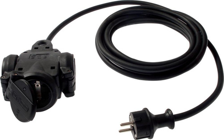 Listwa zasilająca 3 gniazda przewód 3m H07RN-F3G15