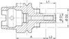 Trzpień frezarski uniwersalny do nasadzania głowicy, DIN69893A HSK-A63 40x70mm HAIMER