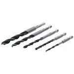 Zestaw 5 wierteł do drewna 4-10 mm, BGS Diy 50799