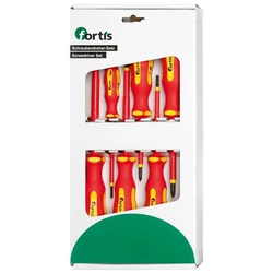 Zestaw wkrętaków VDE 1000V płaskie PH 7szt FORTIS