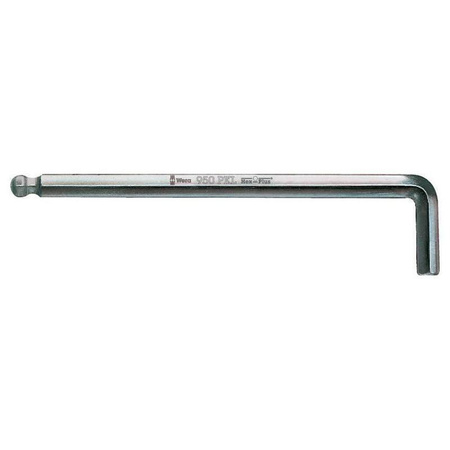 Klucz imbusowy długi 2 mm z kulką, chromowany 950 PKL Wera