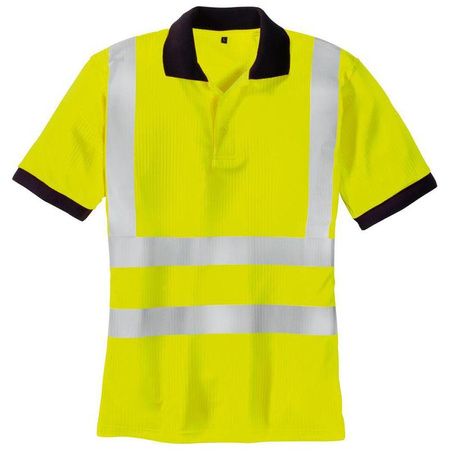 Koszulka Polo odblaskowe SYLT jasnożółta rozmiar M