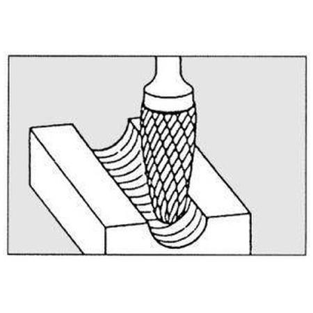 Frez trzp.ze stopow twar. lukowo-zaokrąglony 1630 4 6mm 16x30mm Pferd