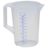 Przezroczysty dzbanek z miarką 2 l z polipropylenu do cieczy technicznych i chemikaliów Hunersdorff