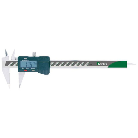 Suwmiarka ze szpiczastymi szczękami pomiarowymi, cyfrowa 150/0,01mm FORTIS