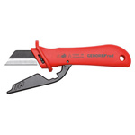 Składany nóż do kabli VDE z wymienną klingą, 185 mm, GEDORE RED, R93220128