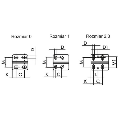 Zacisk kolankowy poziomy ESD 1,8 kN, rozmiar 3, śruba M8 x 45, 6830 ESD AMF