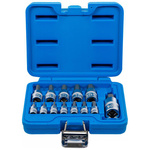 Zestaw 13 nasadek z bitem, gniazdo sześciokątne 2-14 mm, napęd 6,3 mm (1/4"), 10 mm (3/8"), 12,5 mm (1/2"), BGS 74257