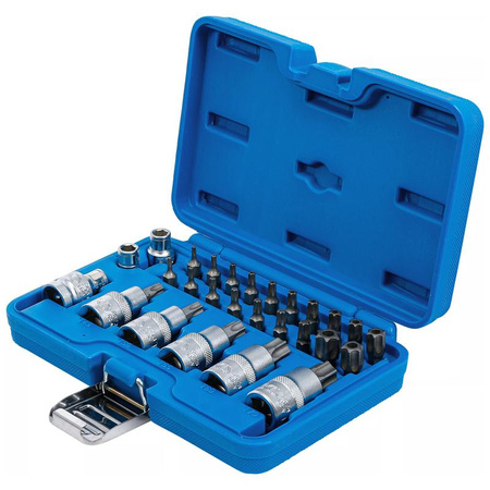 Zestaw bitów i nasadek 12,5 mm (1/2") Torx 27 szt., BGS 5101