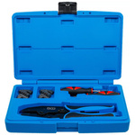 Zestaw szczypiec do zaciskania i narzędzi do odblokowywania wtyków z 2 parami szczęk, BGS 70929