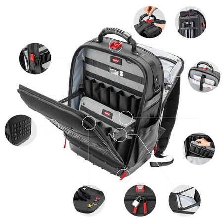Plecak narzędziowy Modular X18 340x210x530 mm, pojemność 18 l, KNIPEX 