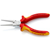 Szczypce płaskie okrągłe wydłużone z rękojeściami izolowanymi 160 mm KNIPEX 30 36 160