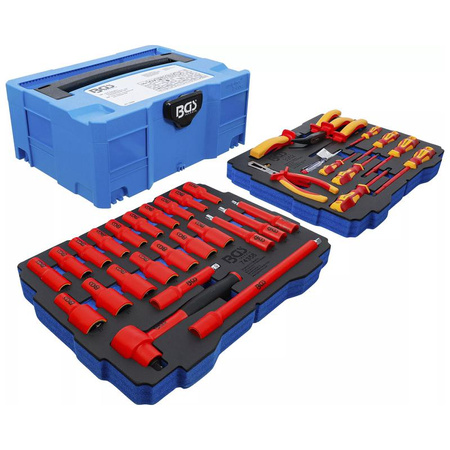 Zestaw szczypiec VDE / wkrętaków i kluczy nasadowych BGS systainer® 36 szt., BGS 70230