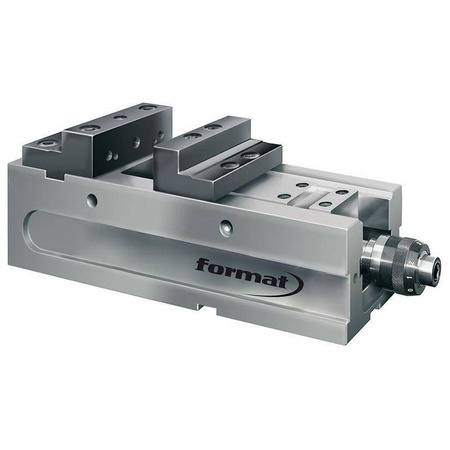 Imadło kompaktowe NC FKG 160mm, szczęki stopniowane FORMAT