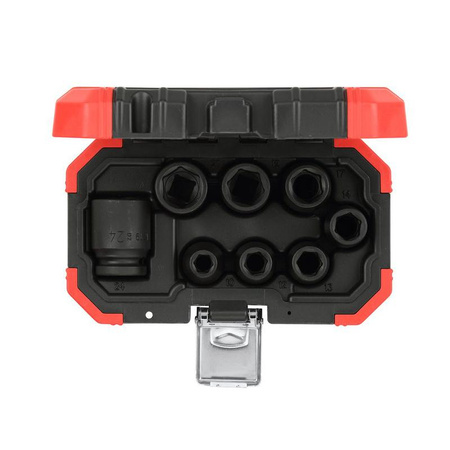 Zestaw 8 nasadek udarowych 10-24 mm, napęd 1/2", GEDORE RED, R63003008