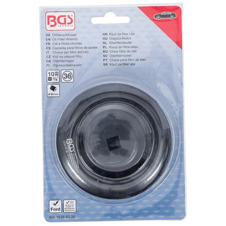 Klucz do filtra oleju 36-kątny Ø 93 mm do Ford Motorcraft, BGS 1039-93-36