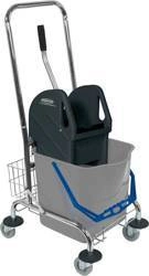 Wózek do sprzątania jednowiaderkowy z prasą 27L