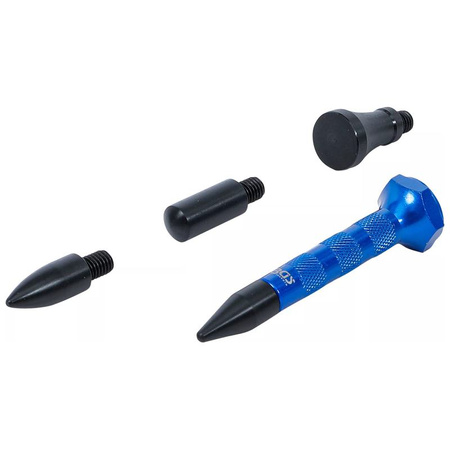 Aluminiowy trzpień do usuwania wgnieceń z wymiennymi końcówkami 100 mm, BGS 9155