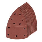 Arkusz ścierny z mocowaniem 102 x 62 mm, 93 mm, 10 szt., P 2 x 40, 60, 80, 120, 180, Silverline 380895